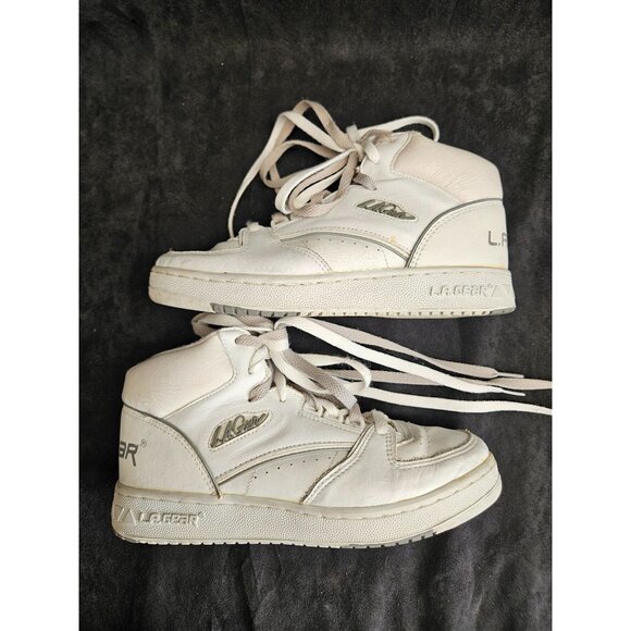 Vintage 1990's LA Gear White Hi-top OG Sneakers Women's Size US 8.5 - Picture 2 of 16